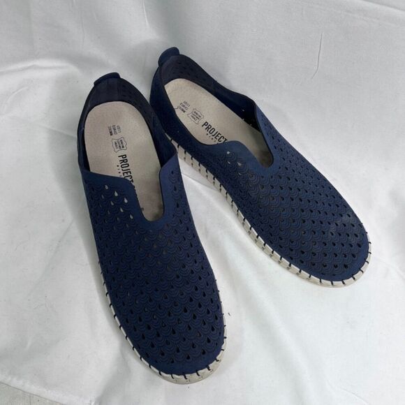 Project Cloud Blue Perforated Slip On Memory Foam Comfort Shoe Size 11 - Picture 9 of 9
